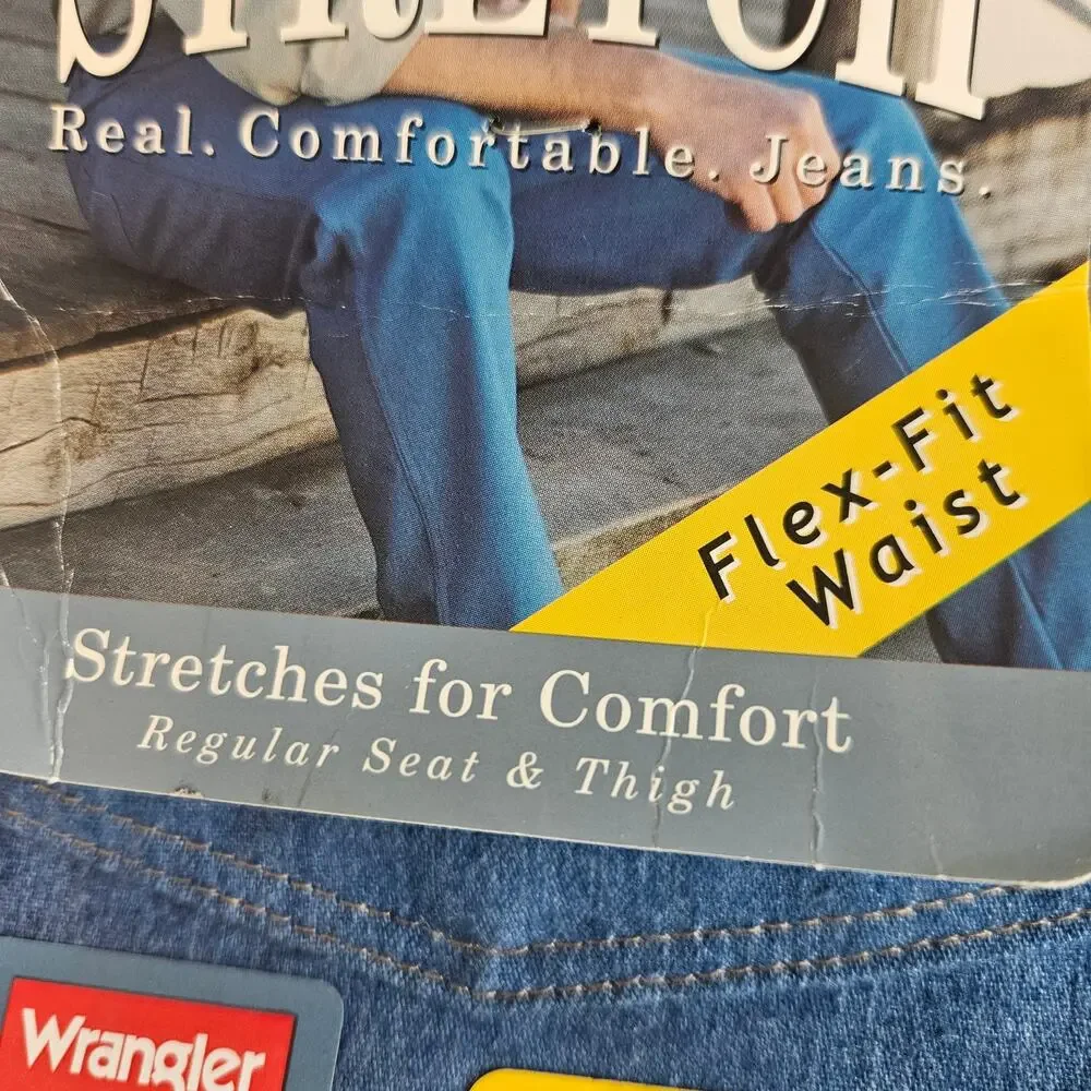 Wrangler Men's Jeans Flex-fit Waist and Stretches for Comfort Size 42x29